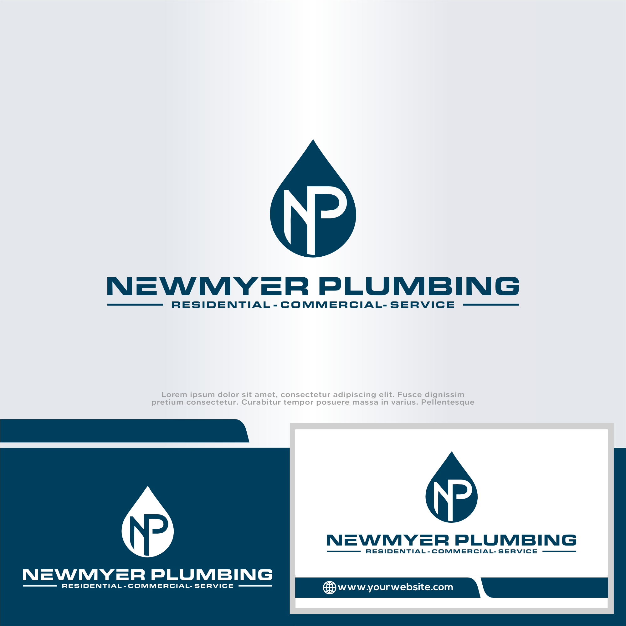 Logo Design by win it for Newmyer plumbing LLC | Design #35473669
