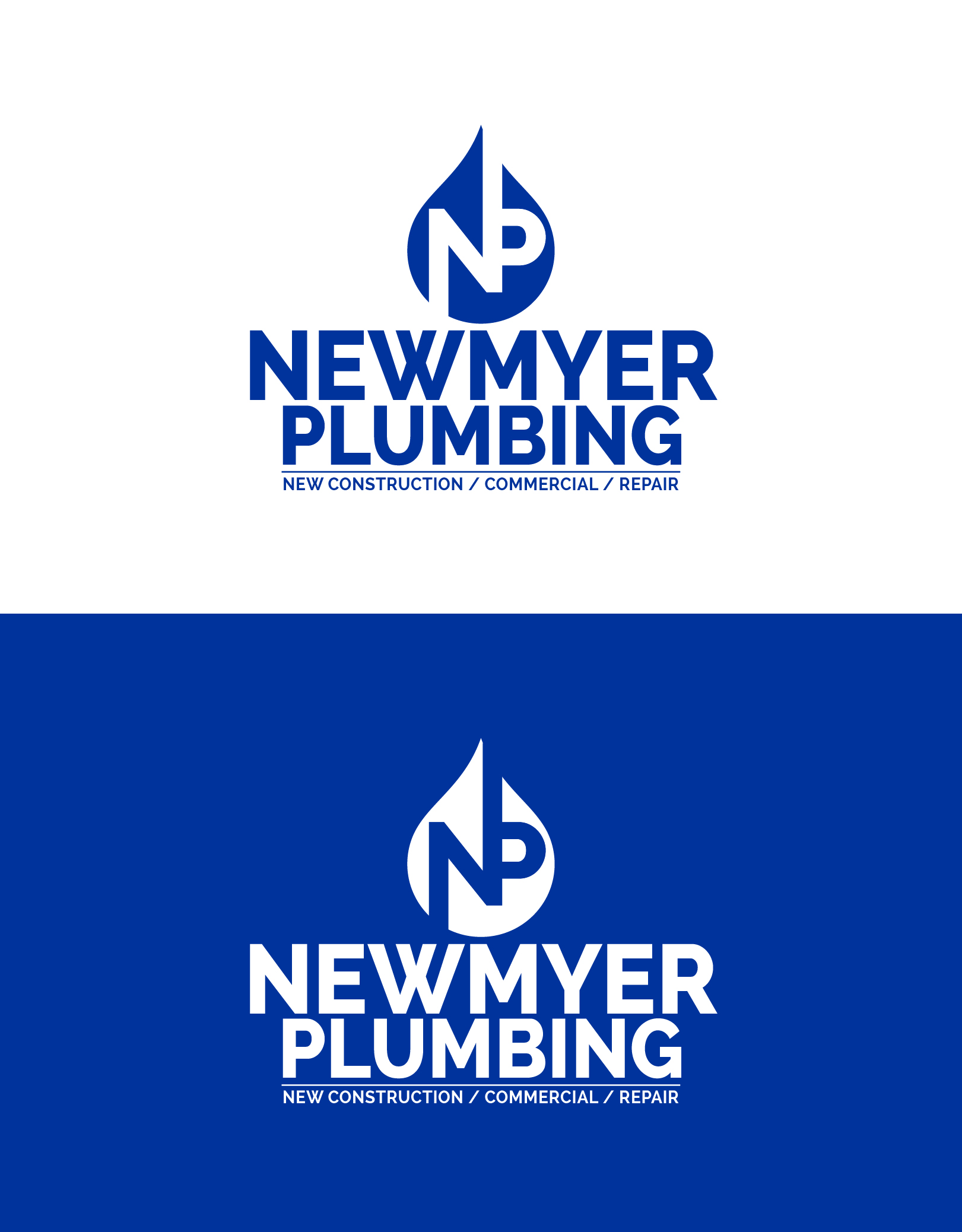 Logo Design by Designer Lihansa for Newmyer plumbing LLC | Design #35461330