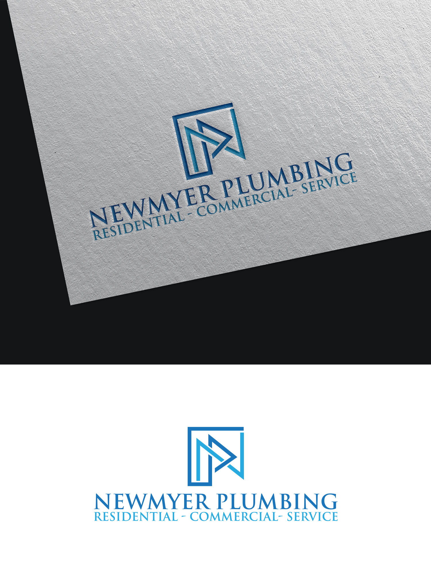 Logo Design by Majesty Design  for Newmyer plumbing LLC | Design #35464650