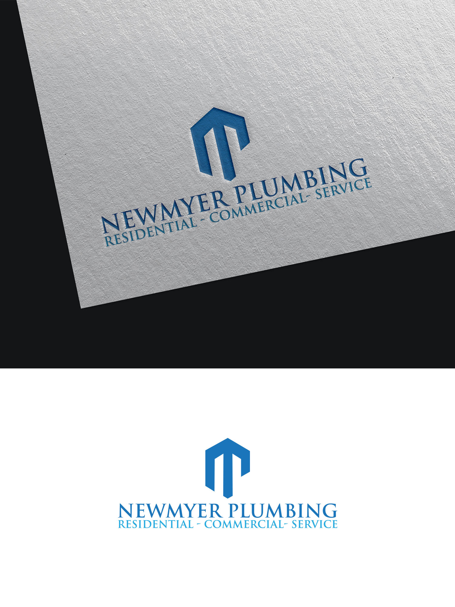 Logo Design by Majesty Design  for Newmyer plumbing LLC | Design #35464654