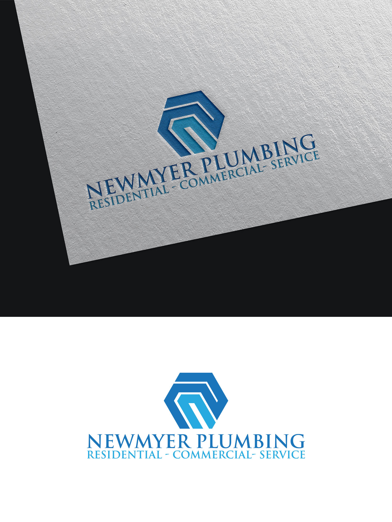 Logo Design by Majesty Design  for Newmyer plumbing LLC | Design #35464655