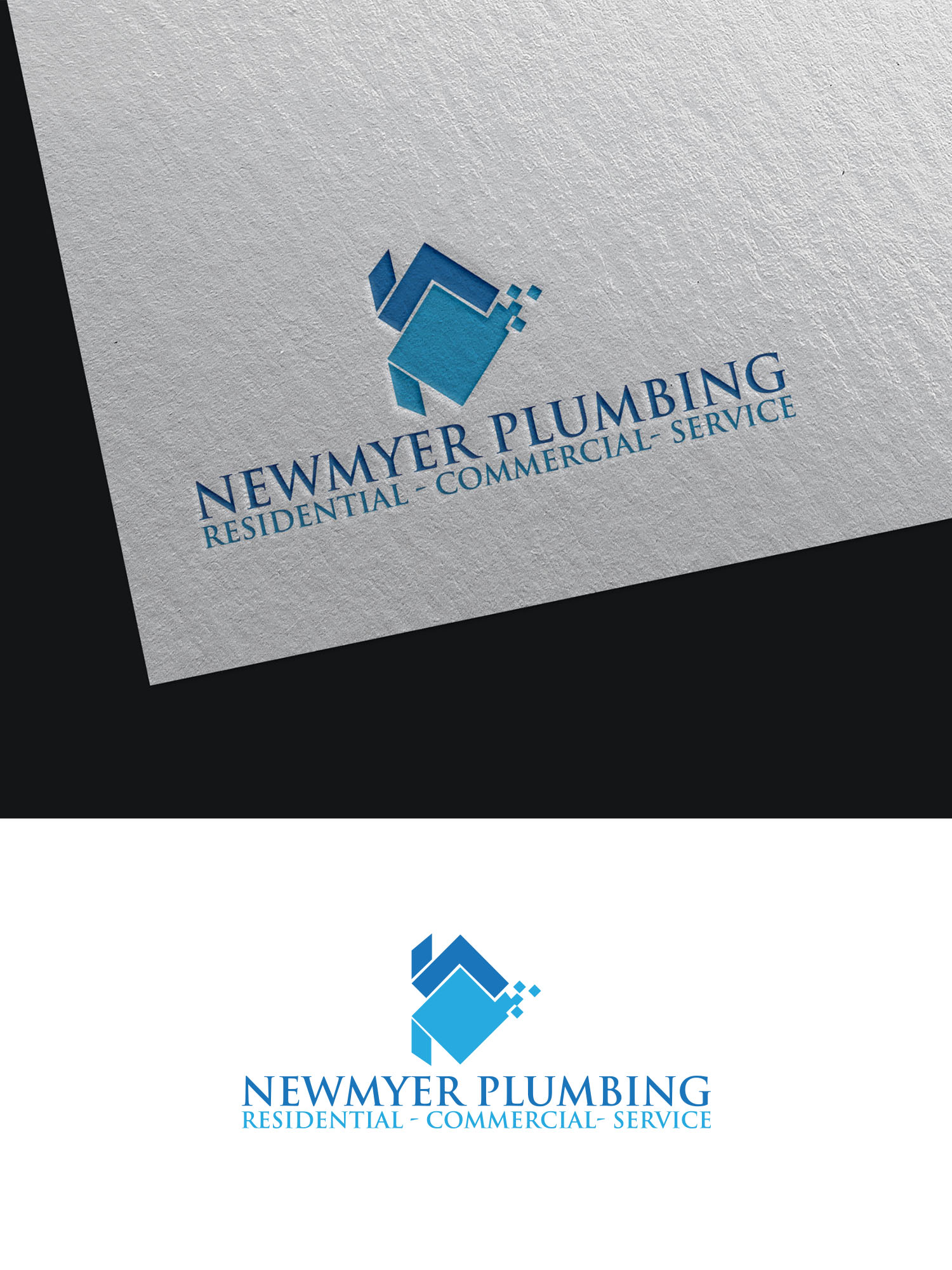 Logo Design by Majesty Design  for Newmyer plumbing LLC | Design #35464657
