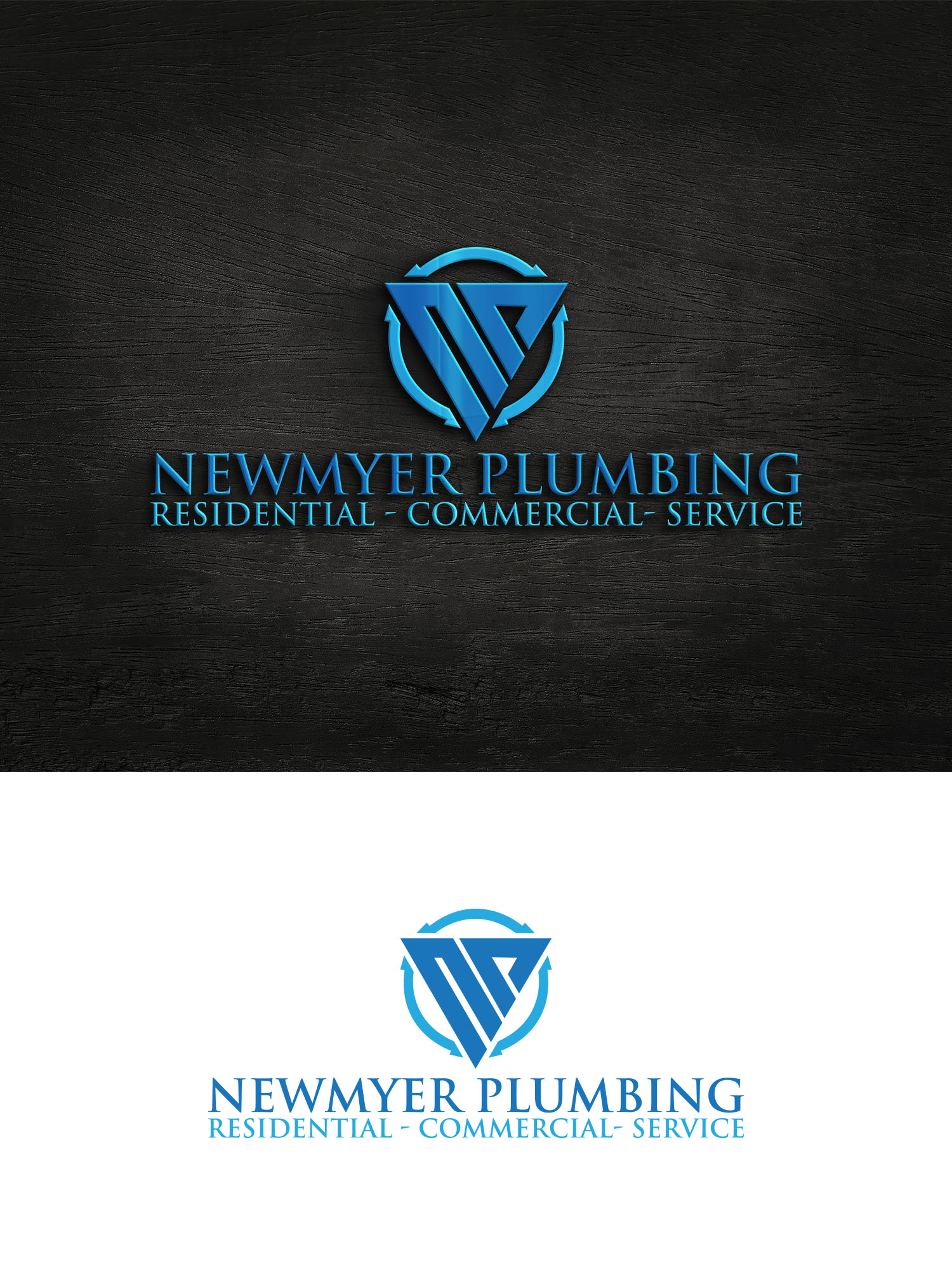 Logo Design by Majesty Design  for Newmyer plumbing LLC | Design #35464658