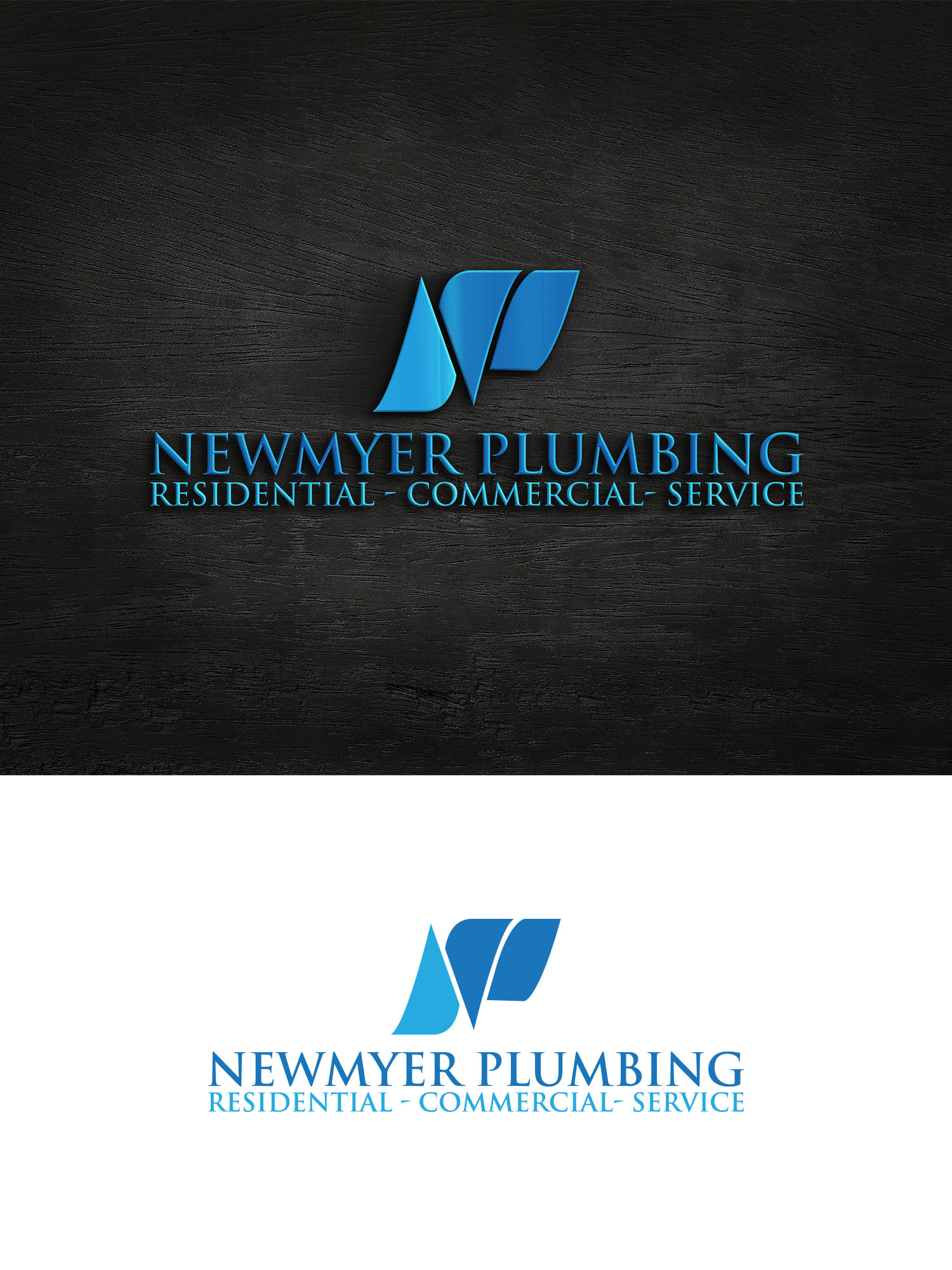 Diseño de Logo por Majesty Design  para Newmyer plumbing LLC | Diseño #35464661