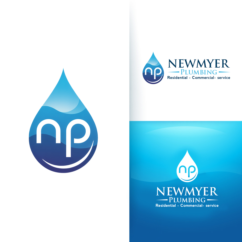 Diseño de Logo por Arts&Letters para Newmyer plumbing LLC | Diseño #35468420