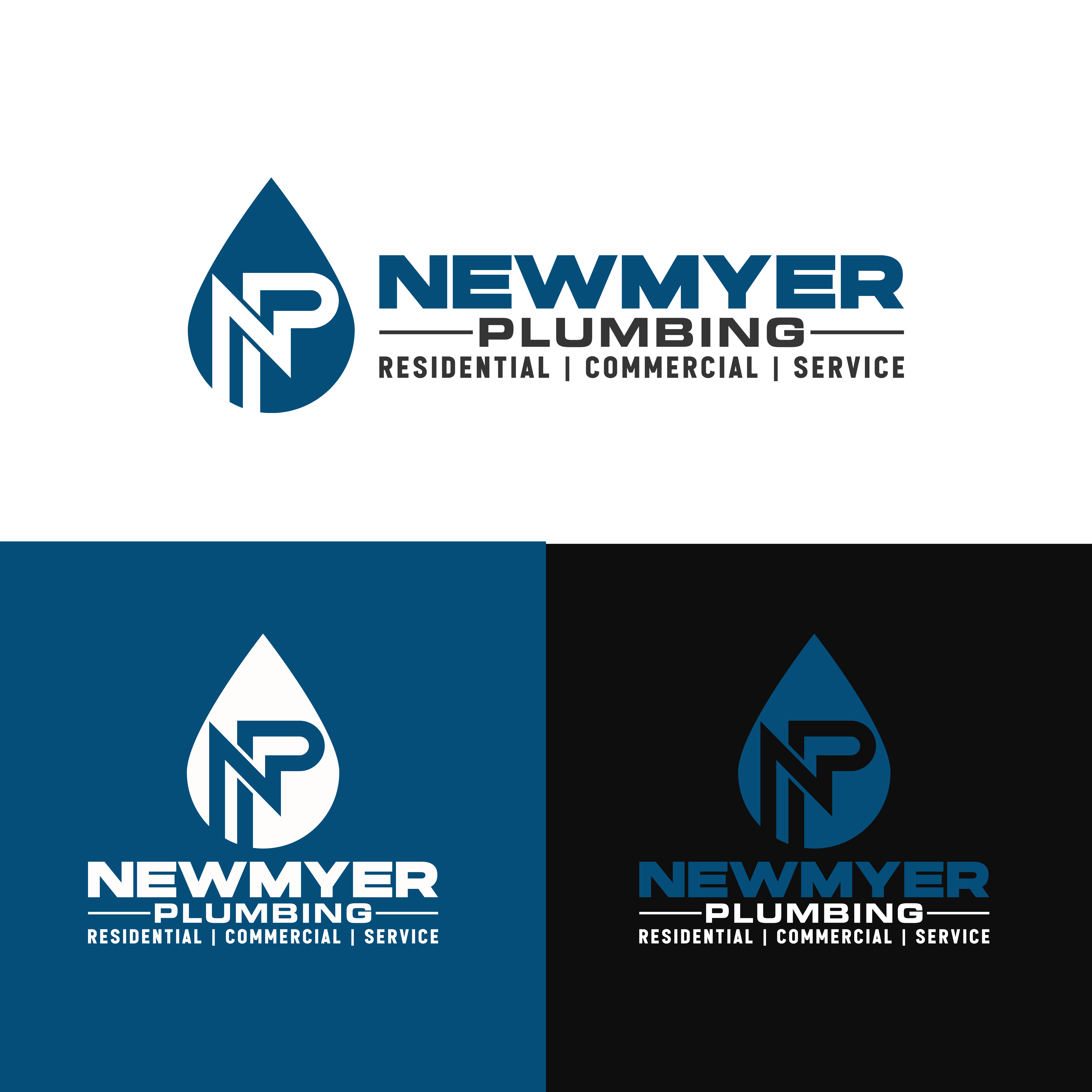 Logo Design by Monique6699 for Newmyer plumbing LLC | Design #35472535