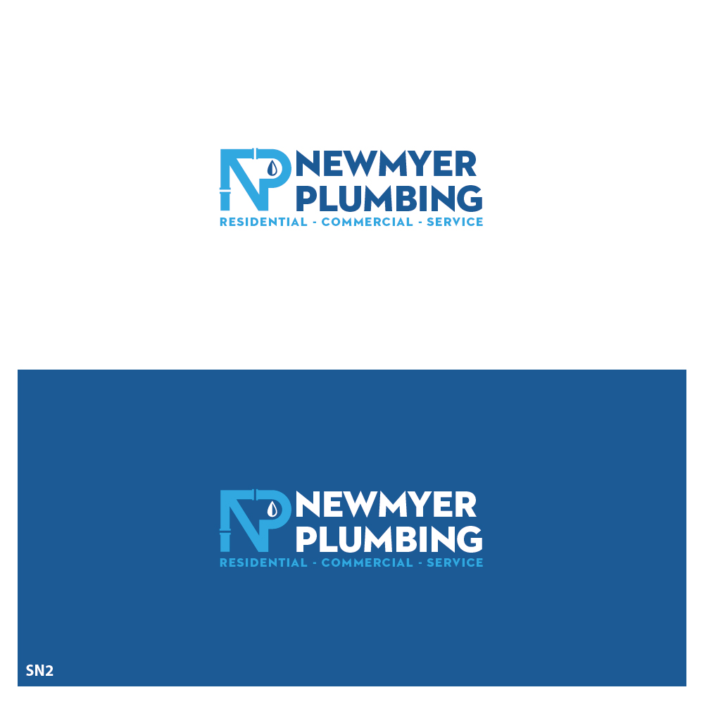 Logo Design by Sujit Banerjee for Newmyer plumbing LLC | Design #35460989