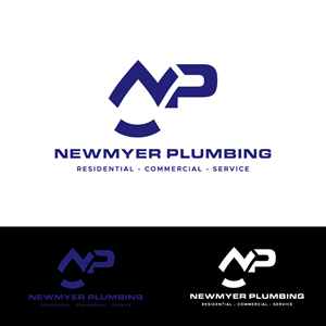 Logo Design by H4R5Z for Newmyer plumbing LLC | Design: #35449739
