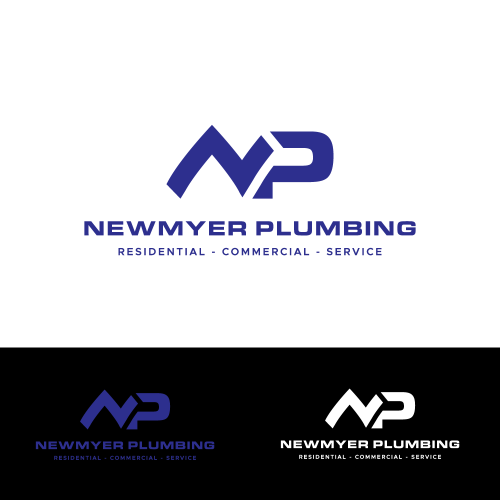 Logo Design by H4R5Z for Newmyer plumbing LLC | Design #35449748