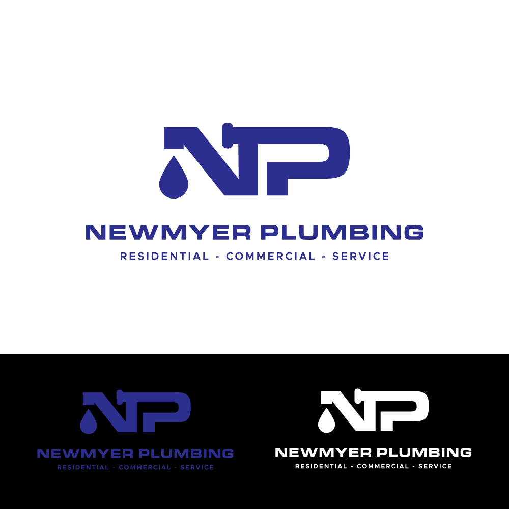 Logo Design by H4R5Z for Newmyer plumbing LLC | Design #35449759