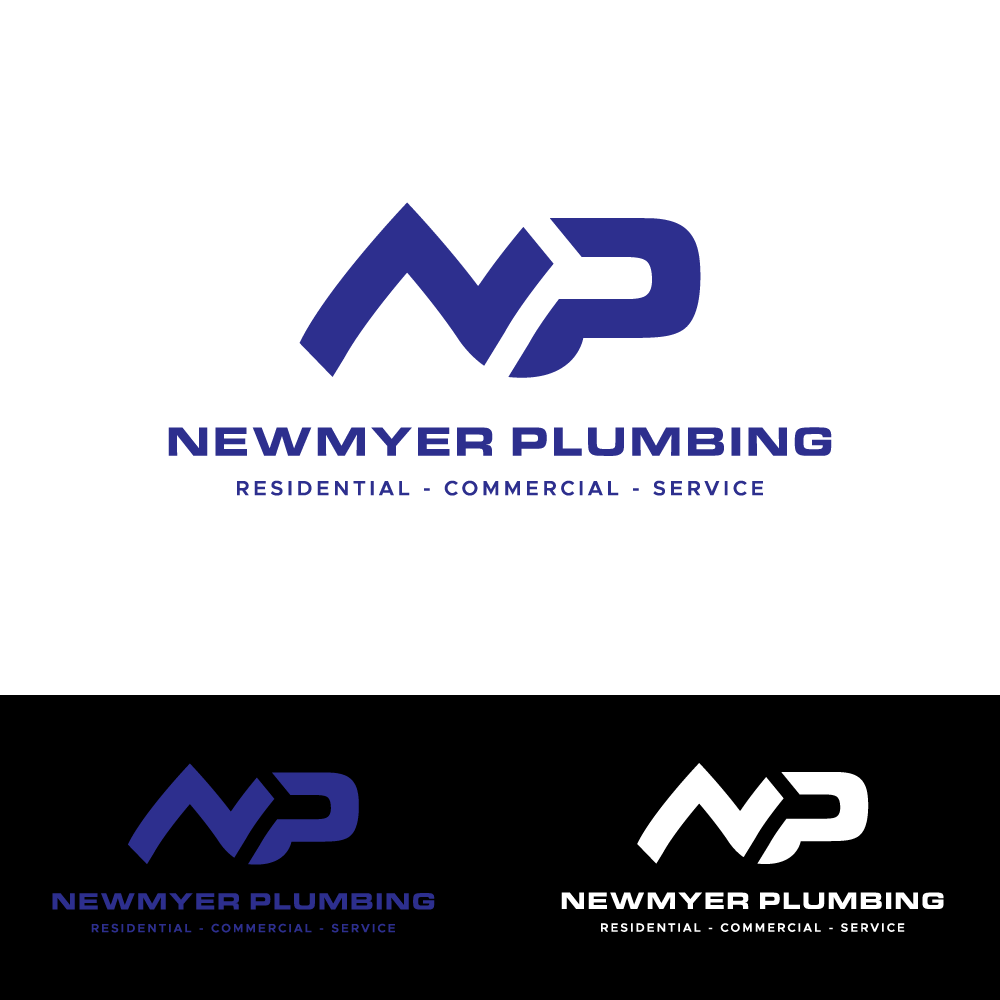 Logo Design by H4R5Z for Newmyer plumbing LLC | Design #35449784