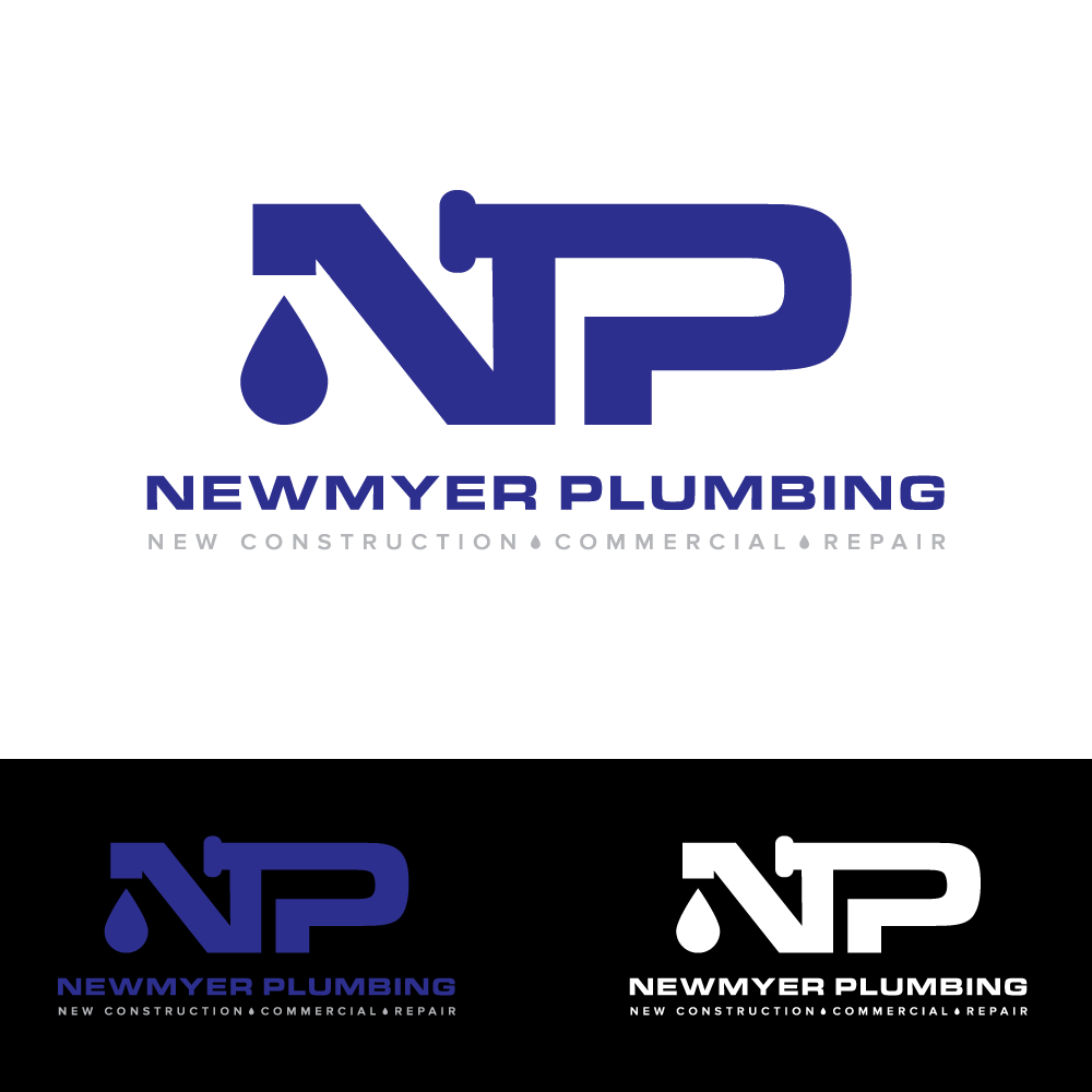 Logo Design by H4R5Z for Newmyer plumbing LLC | Design #35472510
