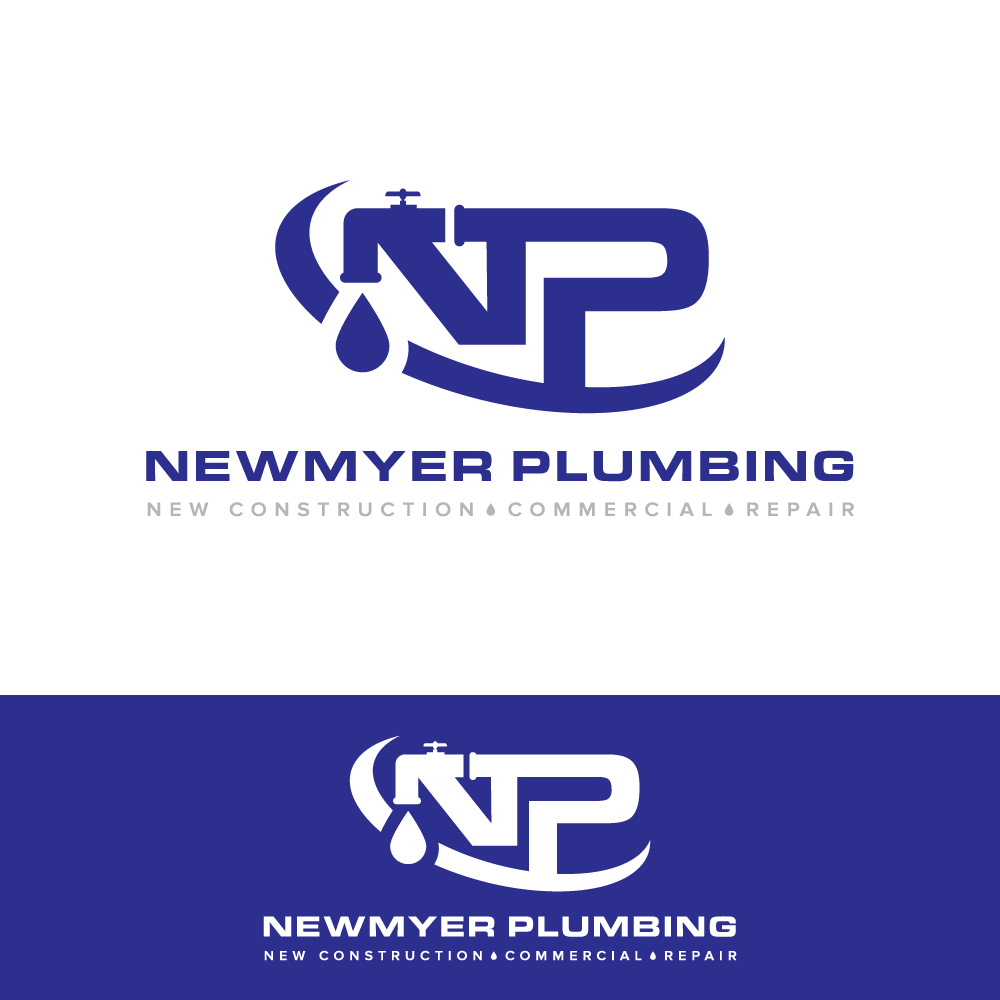 Logo Design by H4R5Z for Newmyer plumbing LLC | Design #35487716