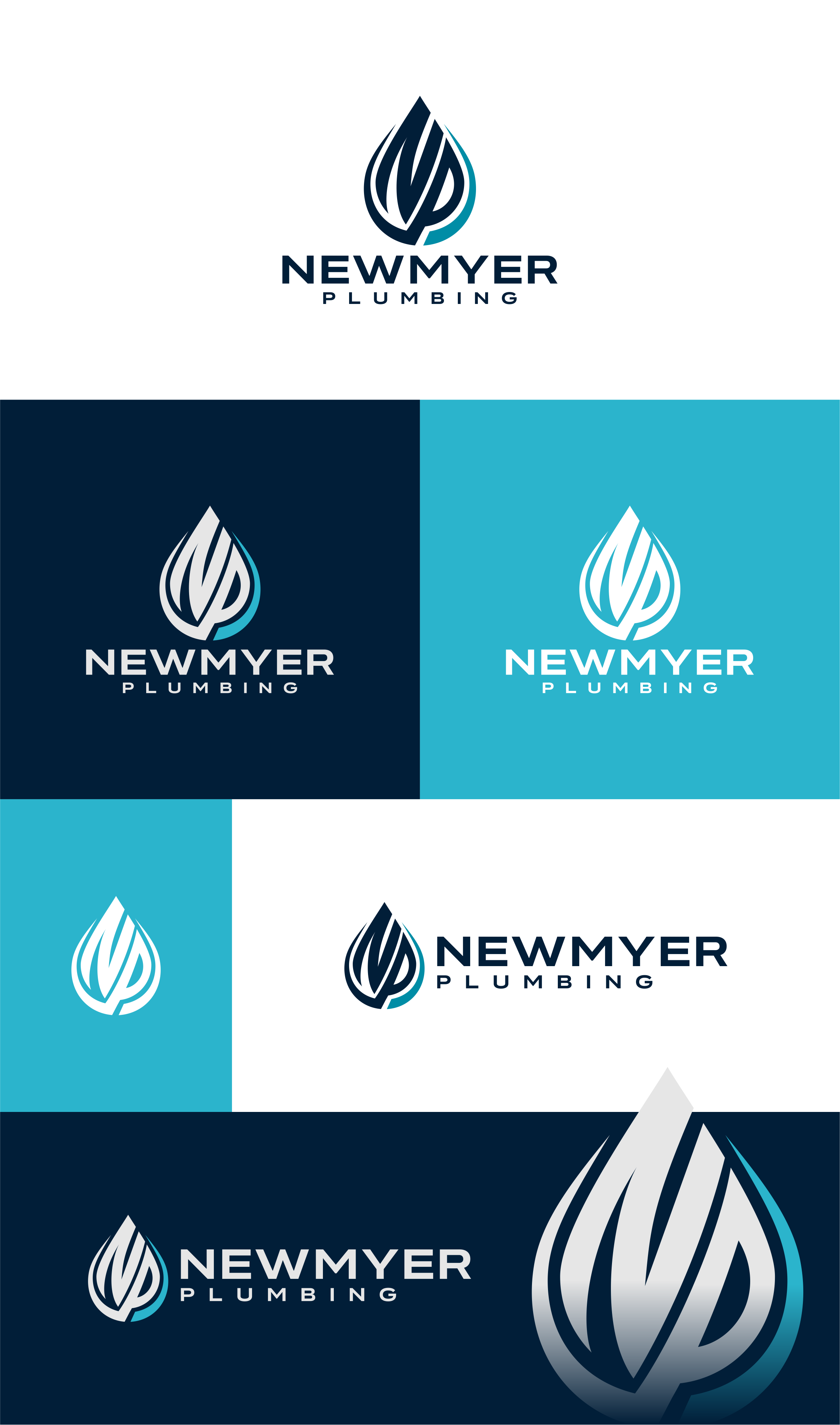 Logo Design by artswolf for Newmyer plumbing LLC | Design #35458076