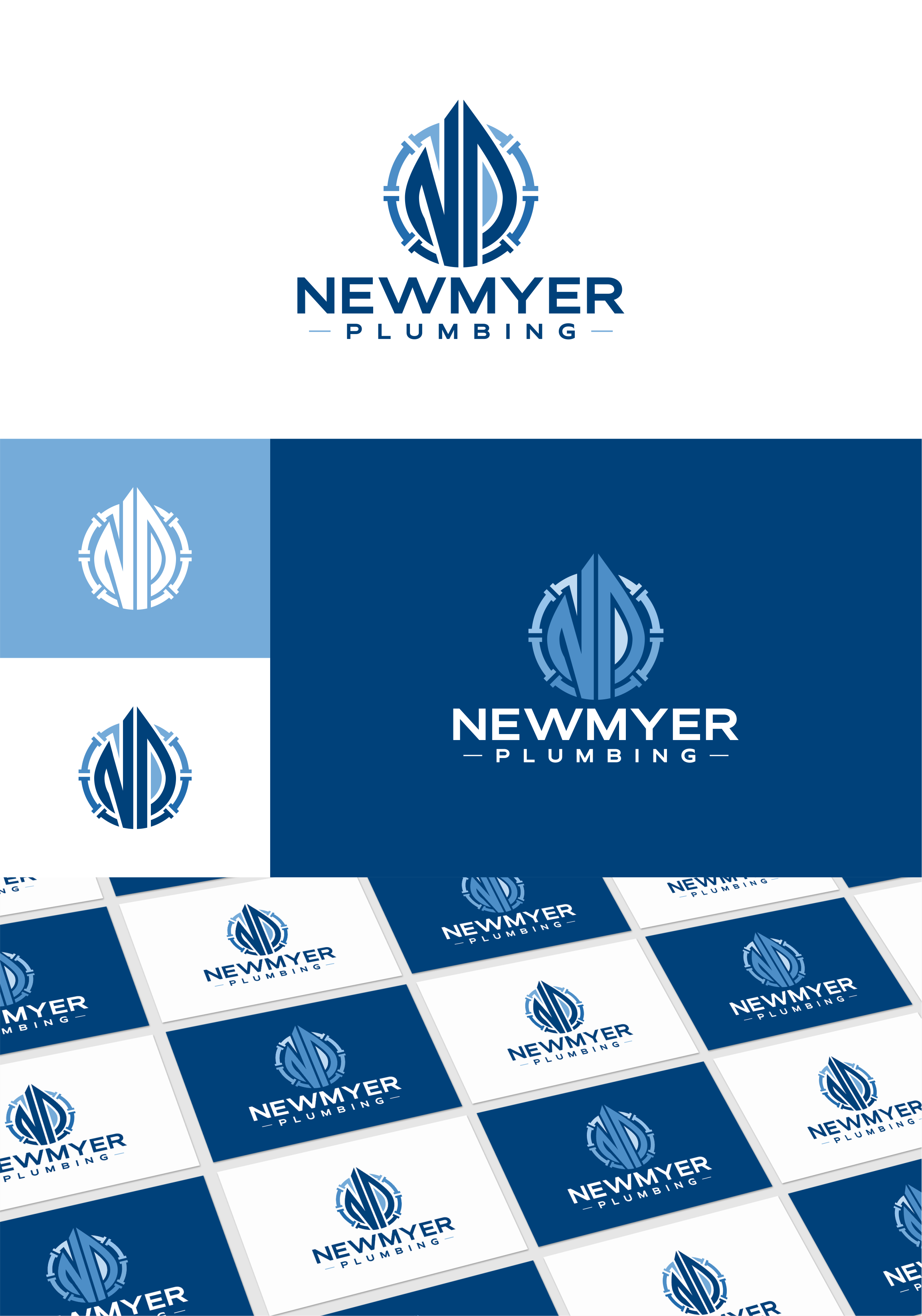 Design de Logo par artswolf pour Newmyer plumbing LLC | Design #35462216
