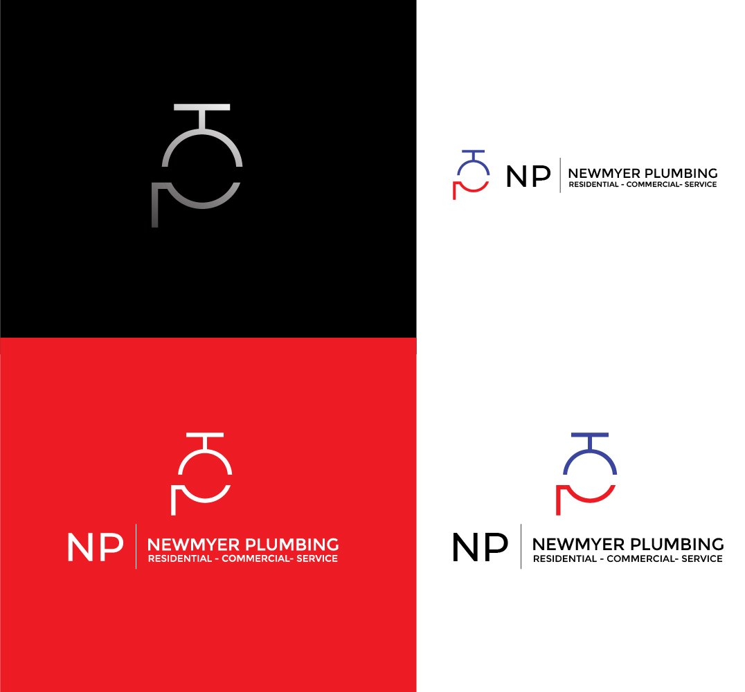Logo Design by dealnie for Newmyer plumbing LLC | Design #35458342