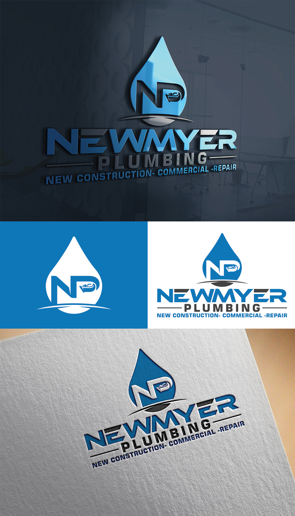 Logo Design by Imran_me for Newmyer plumbing LLC | Design #35463734