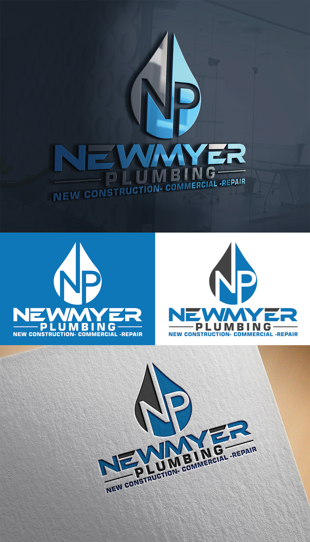 Logo Design by Imran_me for Newmyer plumbing LLC | Design #35468213
