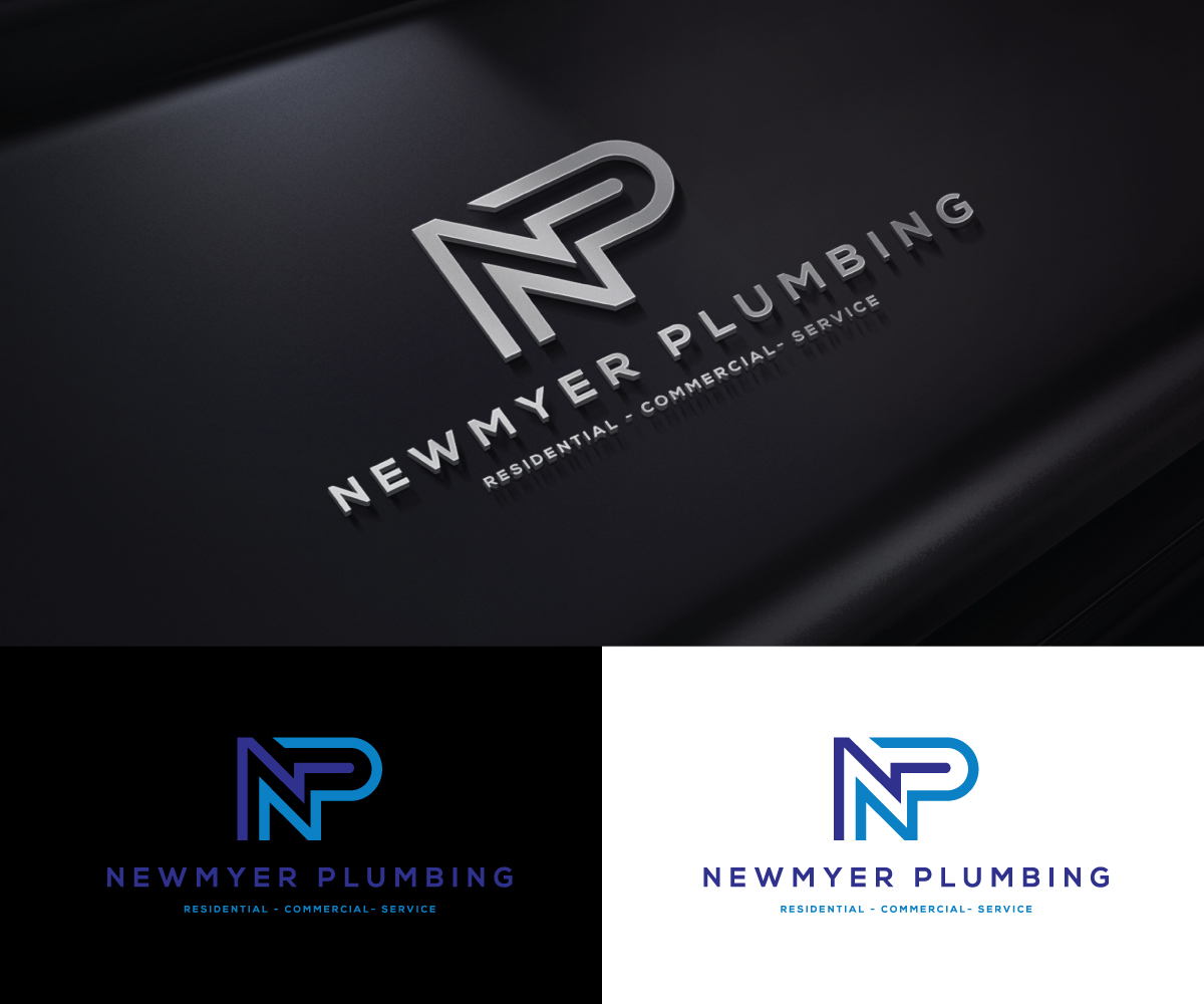 Logo-Design von step forward 2 für Newmyer plumbing LLC | Design #35455857