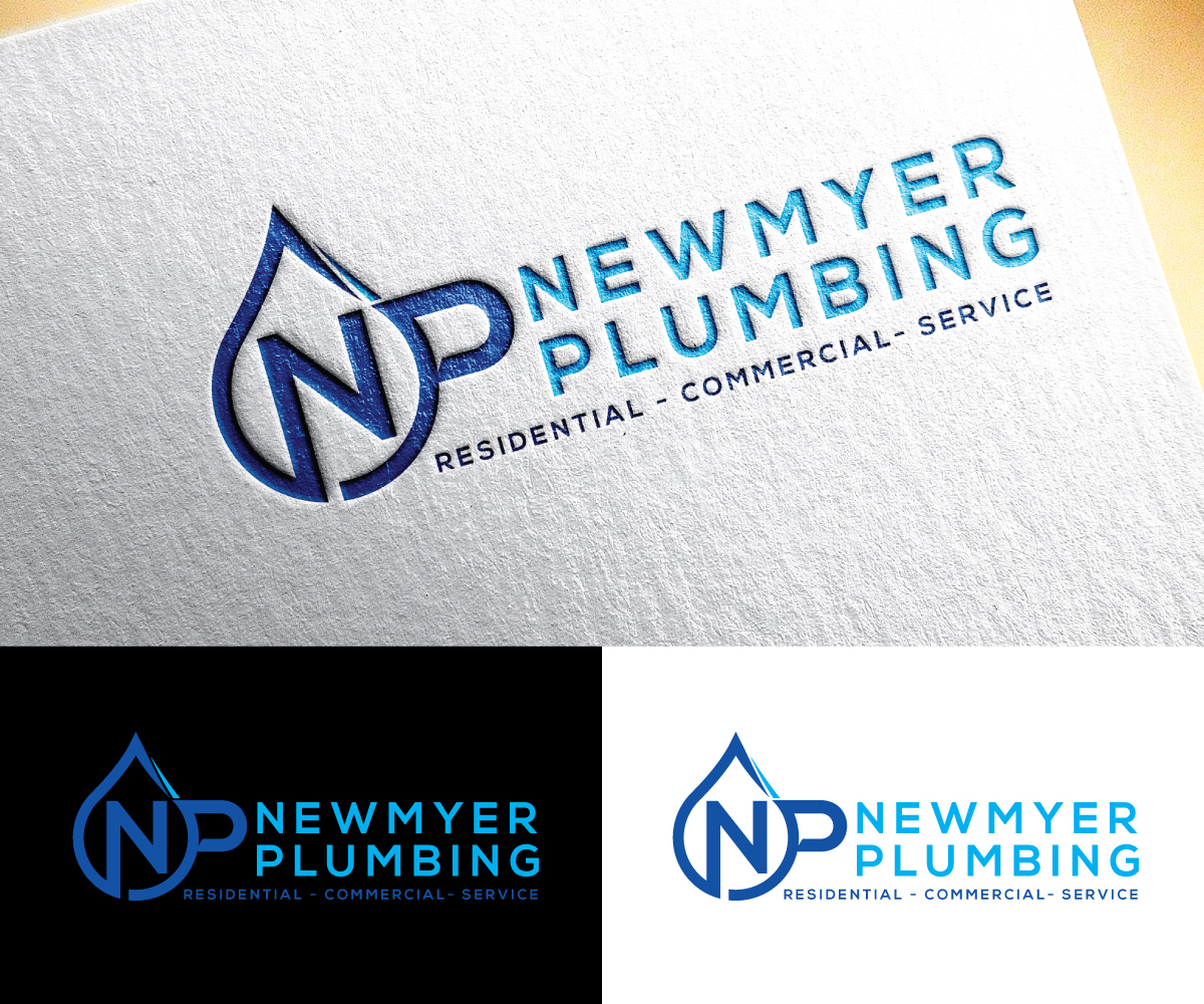 Logo-Design von step forward 2 für Newmyer plumbing LLC | Design #35455858