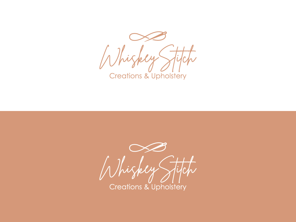 Logo Design by 439 Creations for Whiskey Stitch Creation & Upholstery | Design #35453874