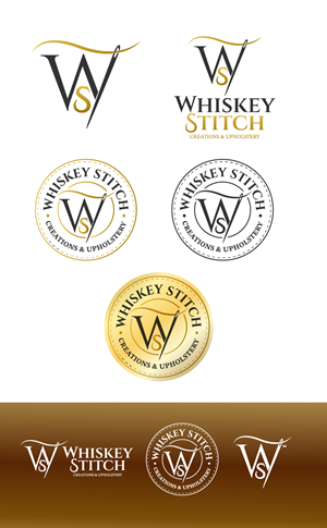 Logo Design by Jose Lopez ( Verified Pro Designer ) for Whiskey Stitch Creation & Upholstery | Design: #35524169