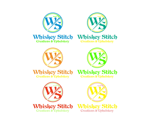 Logo Design by alkaline for Whiskey Stitch Creation & Upholstery | Design: #35493396