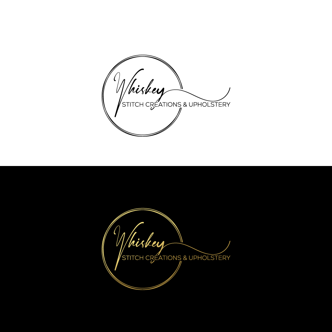 Logo Design by Md Nurullah 1 for Whiskey Stitch Creation & Upholstery | Design #35484178