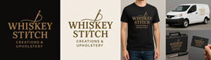 Logo Design by Borago for Whiskey Stitch Creation & Upholstery | Design: #35487940