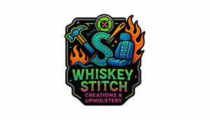 Diseño de Logo por Borago para Whiskey Stitch Creation & Upholstery | Diseño: #35492878
