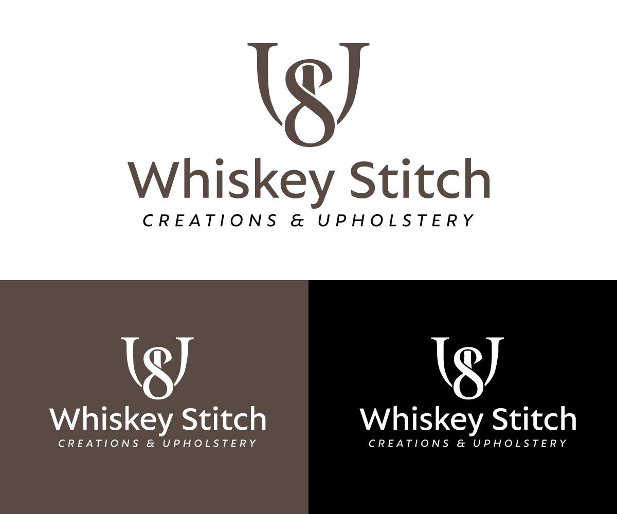 Logo Design by RaKu 2 for Whiskey Stitch Creation & Upholstery | Design #35477545