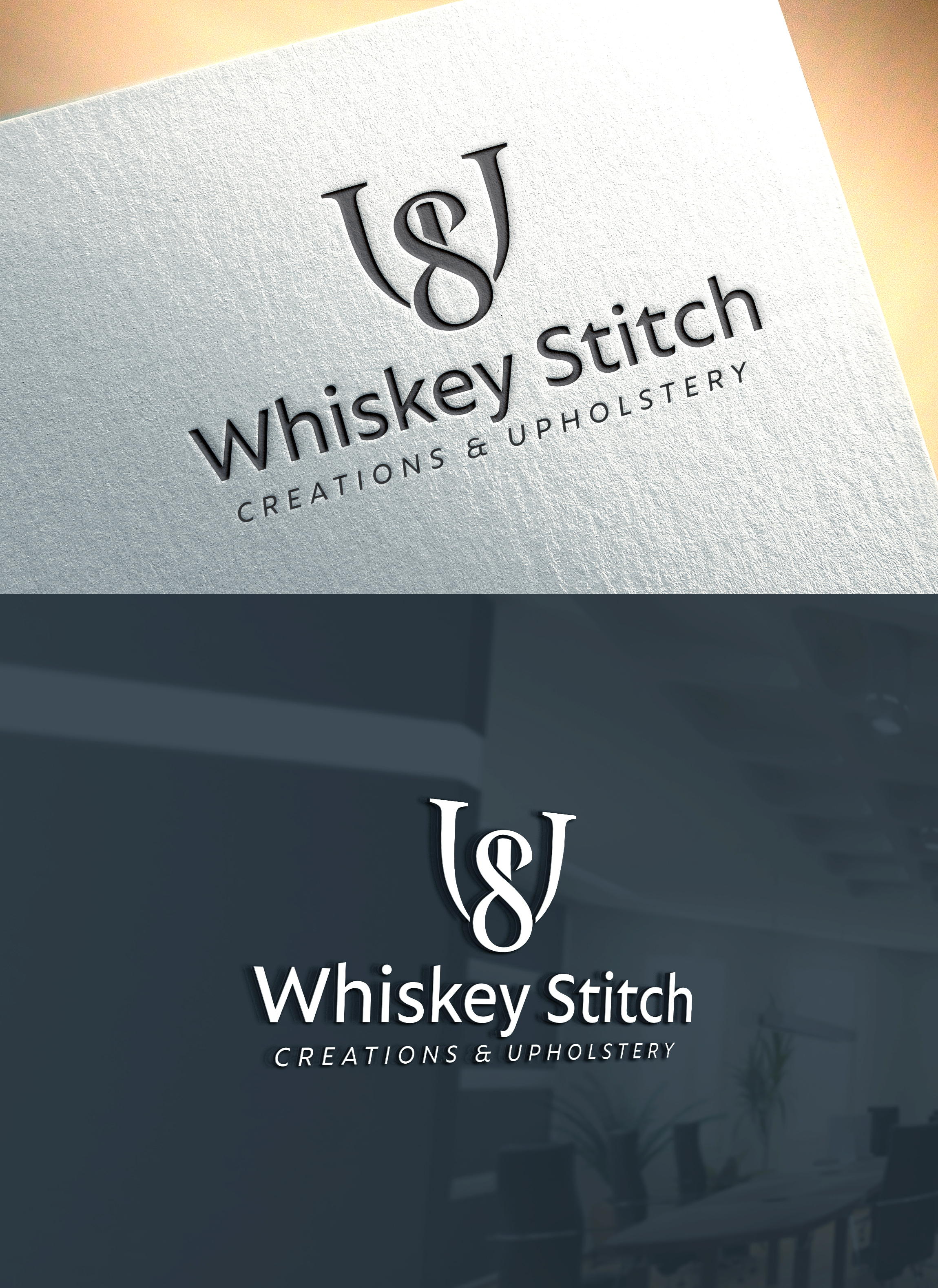 Logo Design by RaKu 2 for Whiskey Stitch Creation & Upholstery | Design #35483306