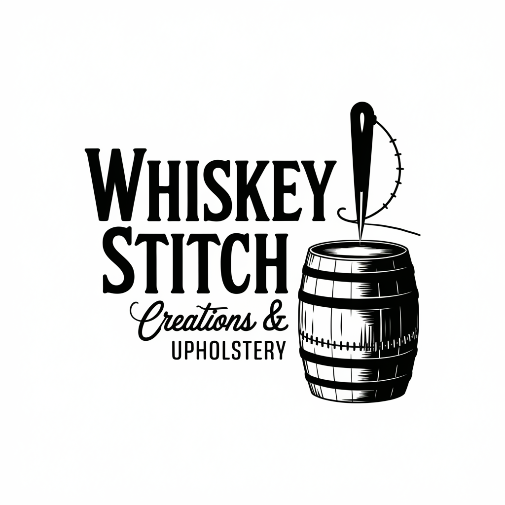 Logo Design by Shariqology for Whiskey Stitch Creation & Upholstery | Design #35456150