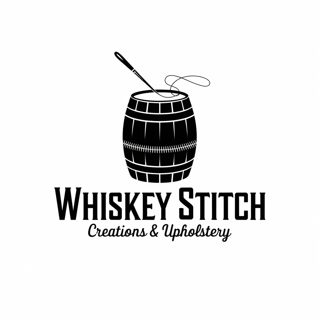 Diseño de Logo por Shariqology para Whiskey Stitch Creation & Upholstery | Diseño #35456153