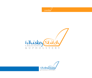 Logo Design by Logo24.com for Whiskey Stitch Creation & Upholstery | Design: #35469812