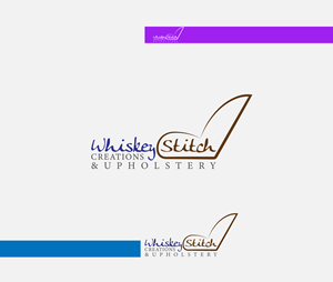 Logo Design by Logo24.com for Whiskey Stitch Creation & Upholstery | Design: #35469856
