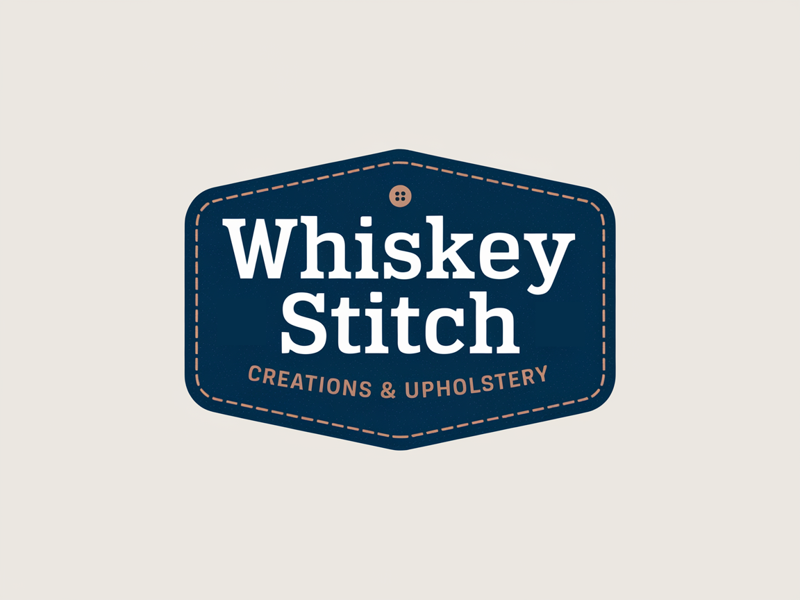 Logo Design by Mukuuu for Whiskey Stitch Creation & Upholstery | Design #35458797