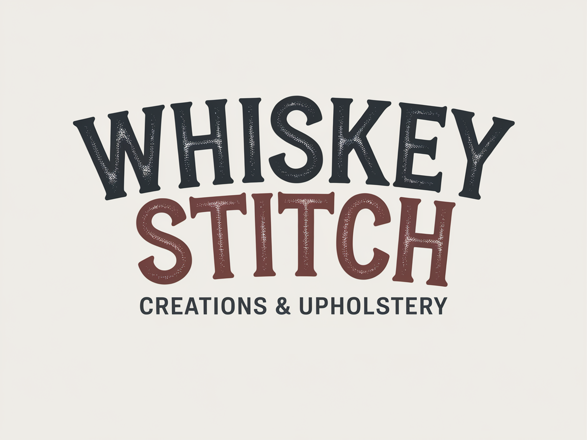 Logo Design by Mukuuu for Whiskey Stitch Creation & Upholstery | Design #35458798
