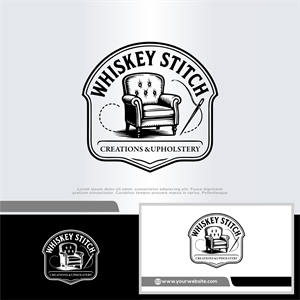 Diseño de Logo por win it para Whiskey Stitch Creation & Upholstery | Diseño: #35476685