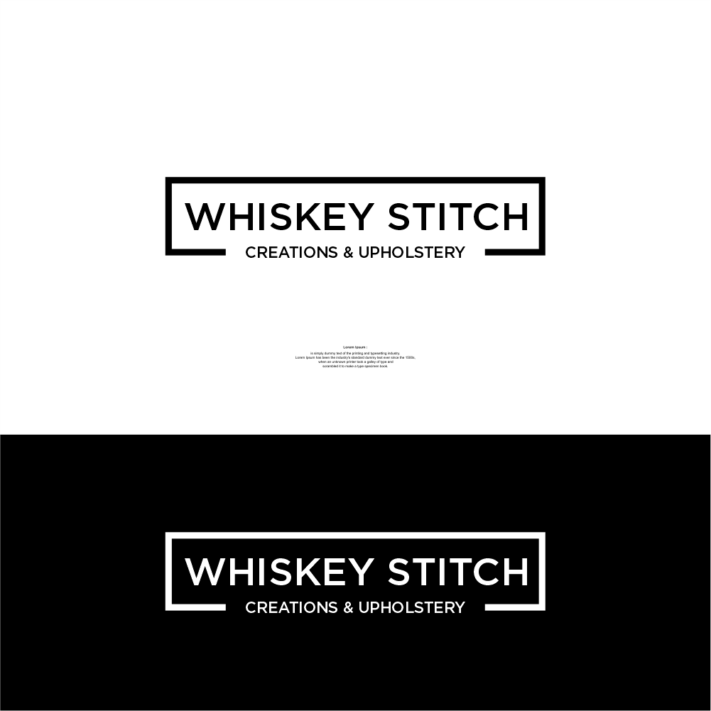 Logo-Design von skylart28 für Whiskey Stitch Creation & Upholstery | Design #35454186
