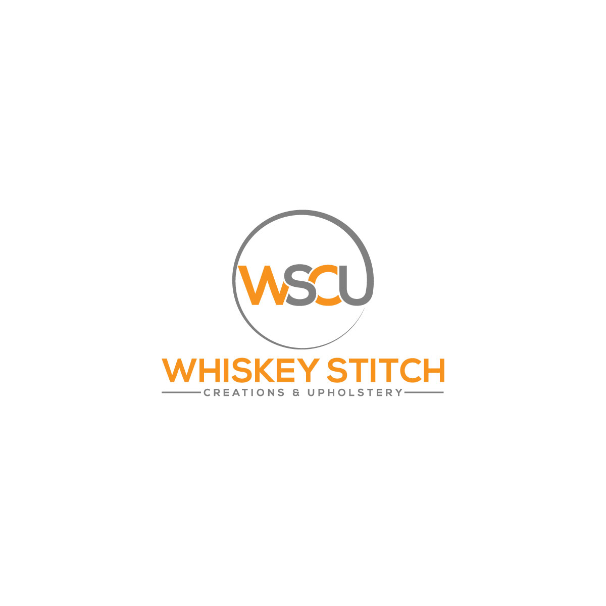 Logo Design by KL Designwork for Whiskey Stitch Creation & Upholstery | Design #35477124