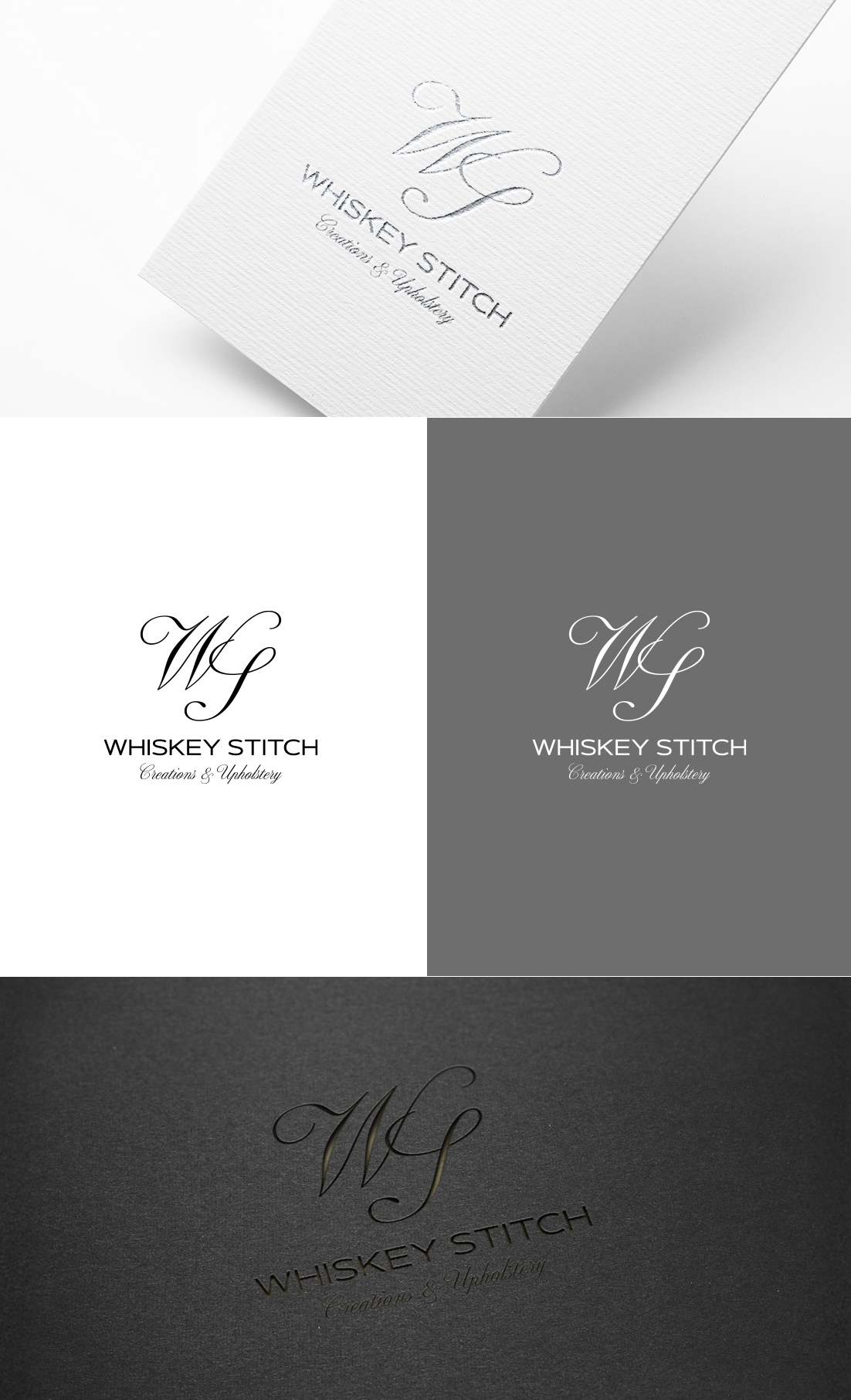 Logo Design by GLDesigns for Whiskey Stitch Creation & Upholstery | Design #35453284