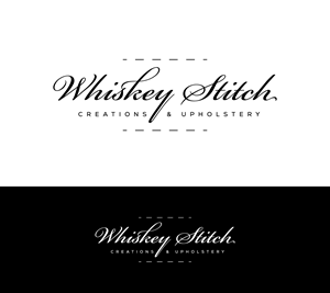 Logo Design by debdesign for Whiskey Stitch Creation & Upholstery | Design: #35466372