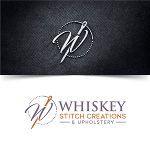 Logo Design by fly  design for Whiskey Stitch Creation & Upholstery | Design: #35453355