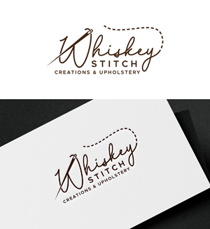 Logo Design by fly  design for Whiskey Stitch Creation & Upholstery | Design: #35453357