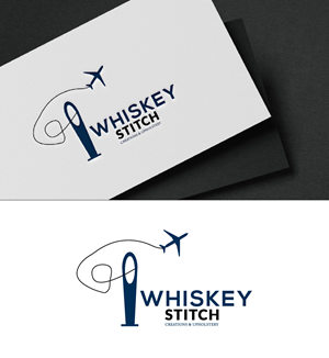 Logo Design by fly  design for Whiskey Stitch Creation & Upholstery | Design: #35453365