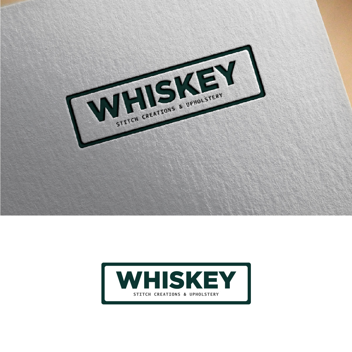 Logo Design by fly  design for Whiskey Stitch Creation & Upholstery | Design #35453367