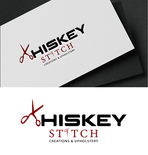 Logo Design by fly  design for Whiskey Stitch Creation & Upholstery | Design: #35453368
