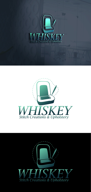 Logo Design by fly  design for Whiskey Stitch Creation & Upholstery | Design: #35464366