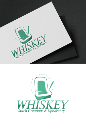 Logo Design by fly  design for Whiskey Stitch Creation & Upholstery | Design: #35464367